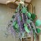 80 PCS Large Dried Preserved Eucalyptus Stems & Lavender Flowers Bundle for Shower, 17'' Real Fresh Hanging Silver Dollar Leaves, Aromatic Self-Care Shower Plants, Natural Fragrance, Home Decor